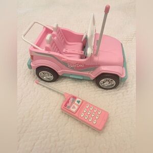 VINTAGE 1998 Barbie RC Beach Fun 4x4 Jeep